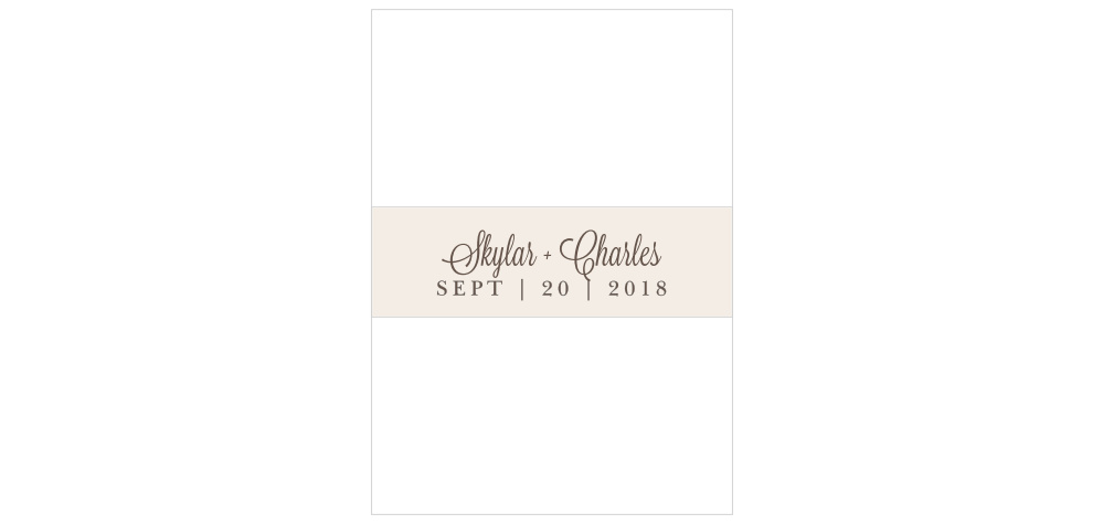 Falling Leaves Wedding Belly Bands