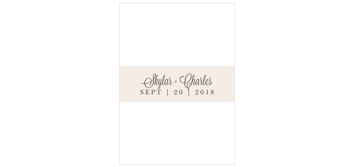 Falling Leaves Wedding Belly Bands