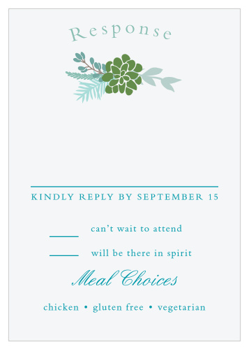 Sunny Succulents Response Cards