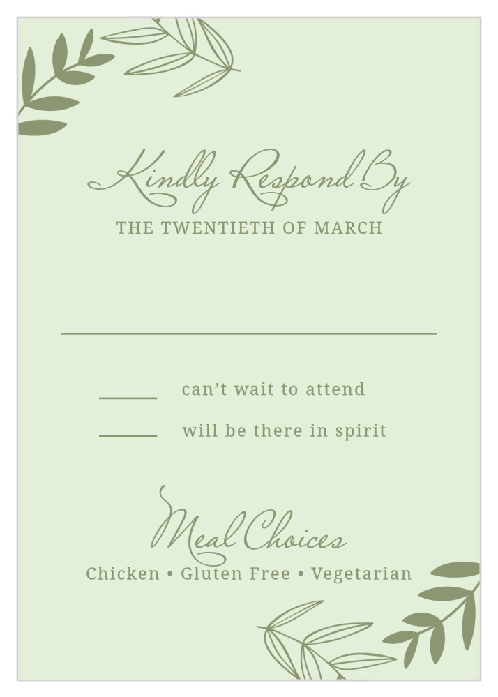 Secret Garden Response Cards