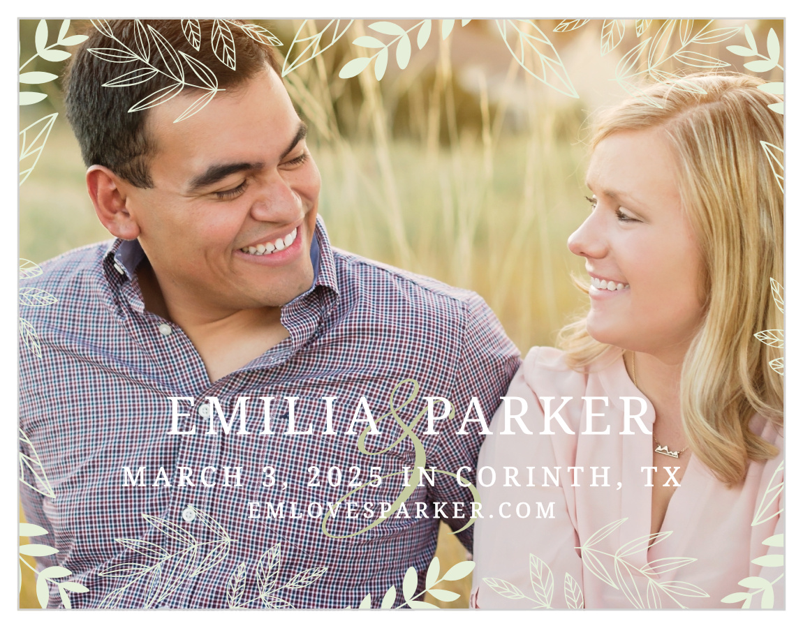 Secret Garden Save the Date Cards