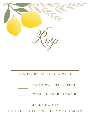 Summer Citrus Response Cards