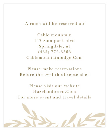 Summer Citrus Accommodation Cards
