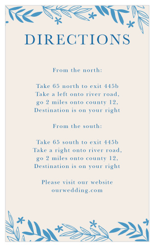 Spring Garden Direction Cards