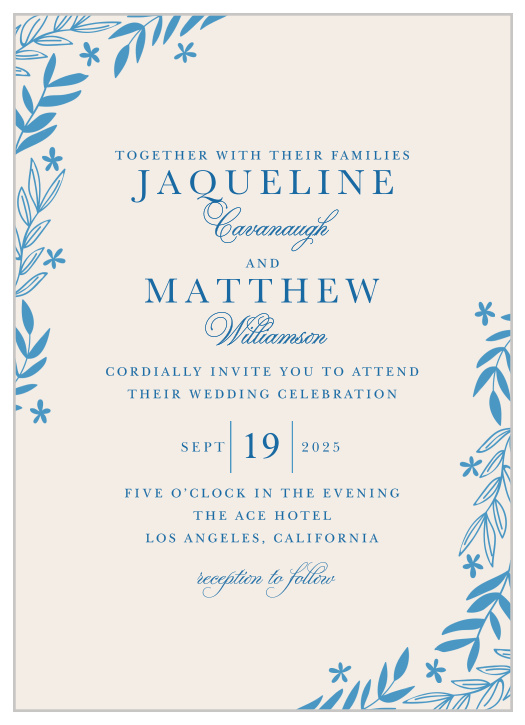 Spring Garden Wedding Invitations