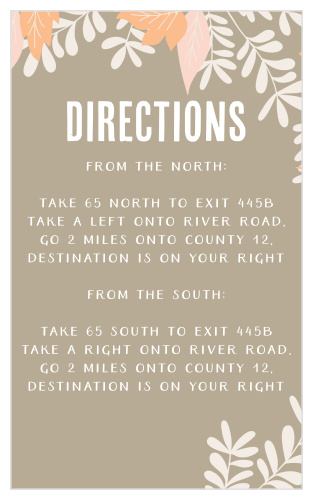 Autumn Foliage Direction Cards