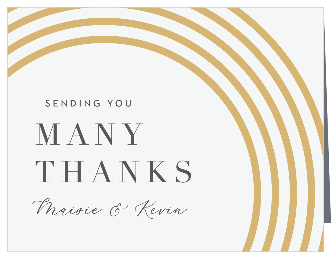 Modern Circles Wedding Thank You Cards