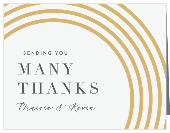 Modern Circles Wedding Thank You Cards