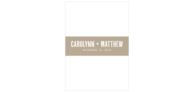 Autumn Foliage Wedding Belly Bands