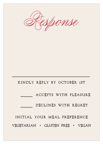 Lady Luck Response Cards