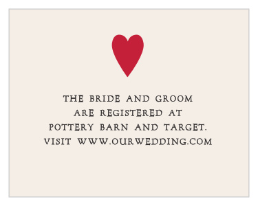 Lady Luck Registry Cards