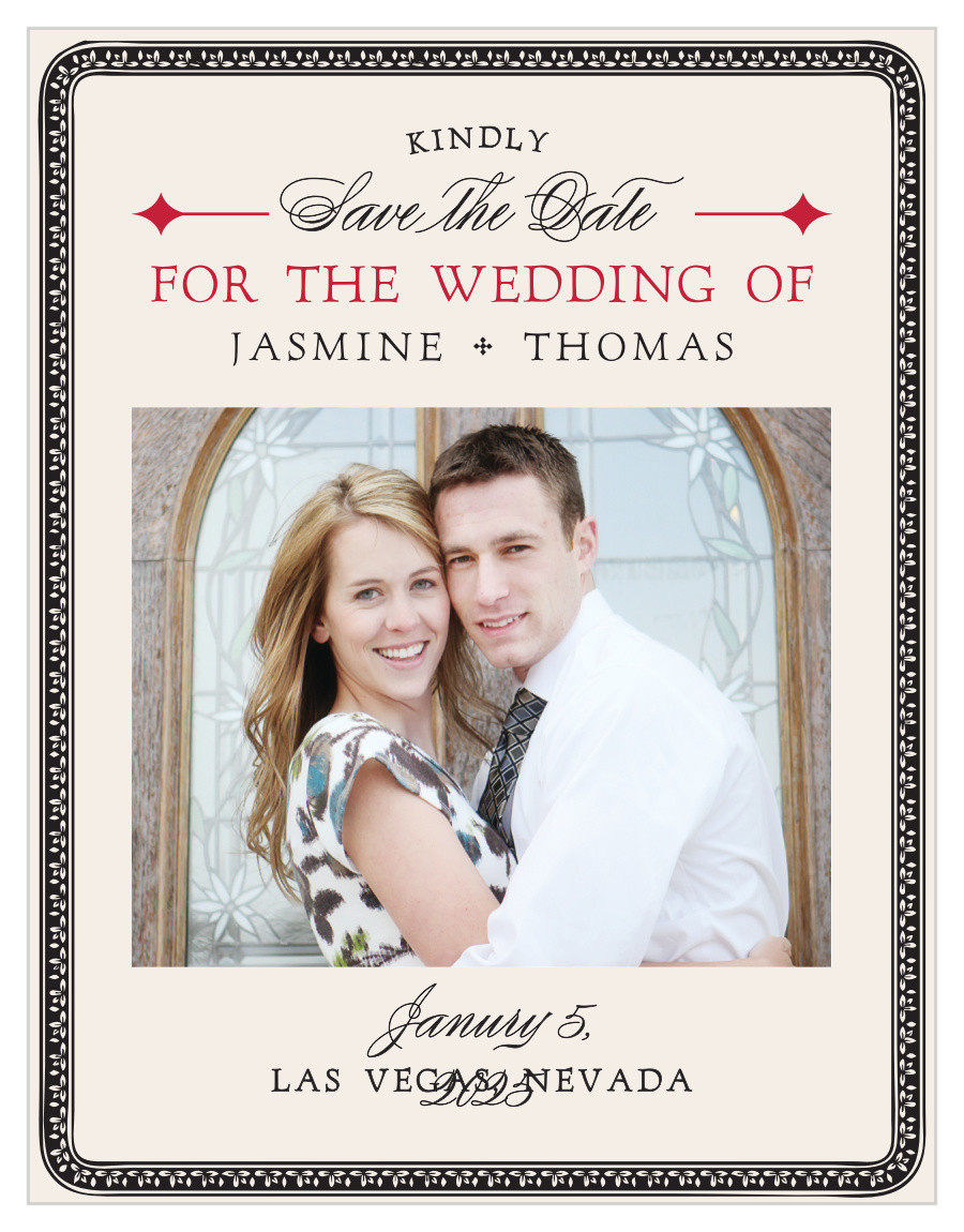 Lady Luck Save the Date Magnets