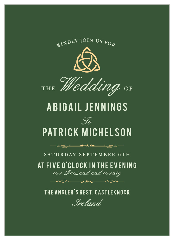 Celtic Dream Wedding Invitations