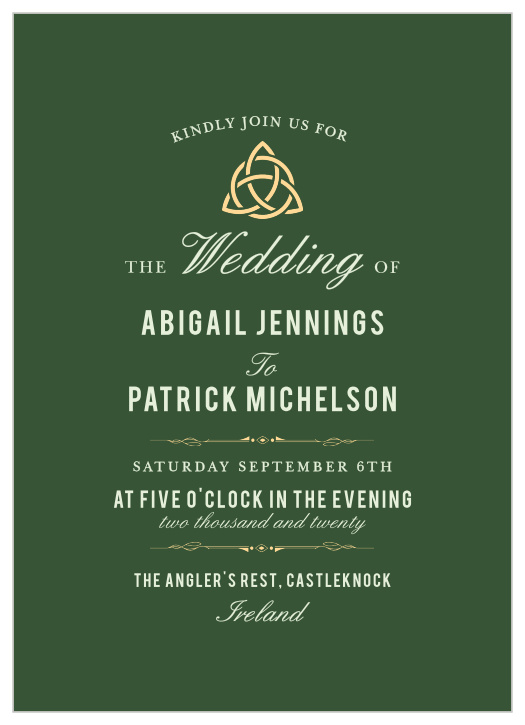 Celtic Dream Wedding Invitations