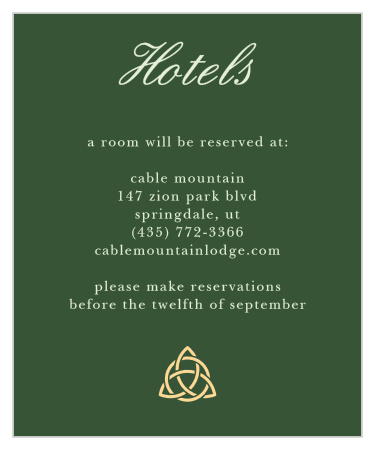 Celtic Dream Accommodation Cards