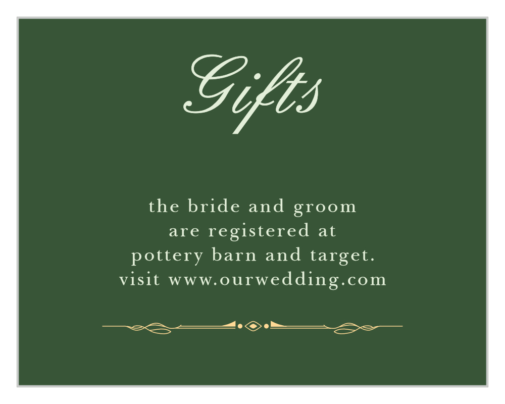 Celtic Dream Registry Cards
