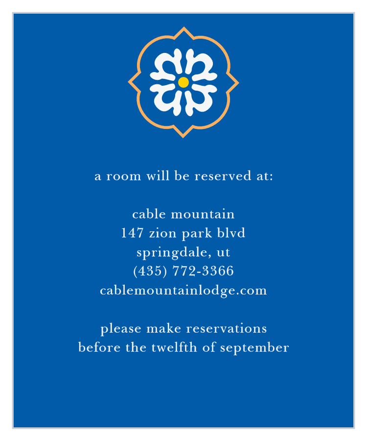 Spanish Tile Accommodation Cards