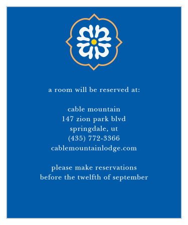 Spanish Tile Accommodation Cards
