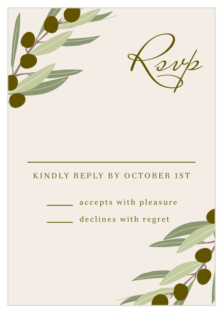 Mediterranean Romance Response Cards
