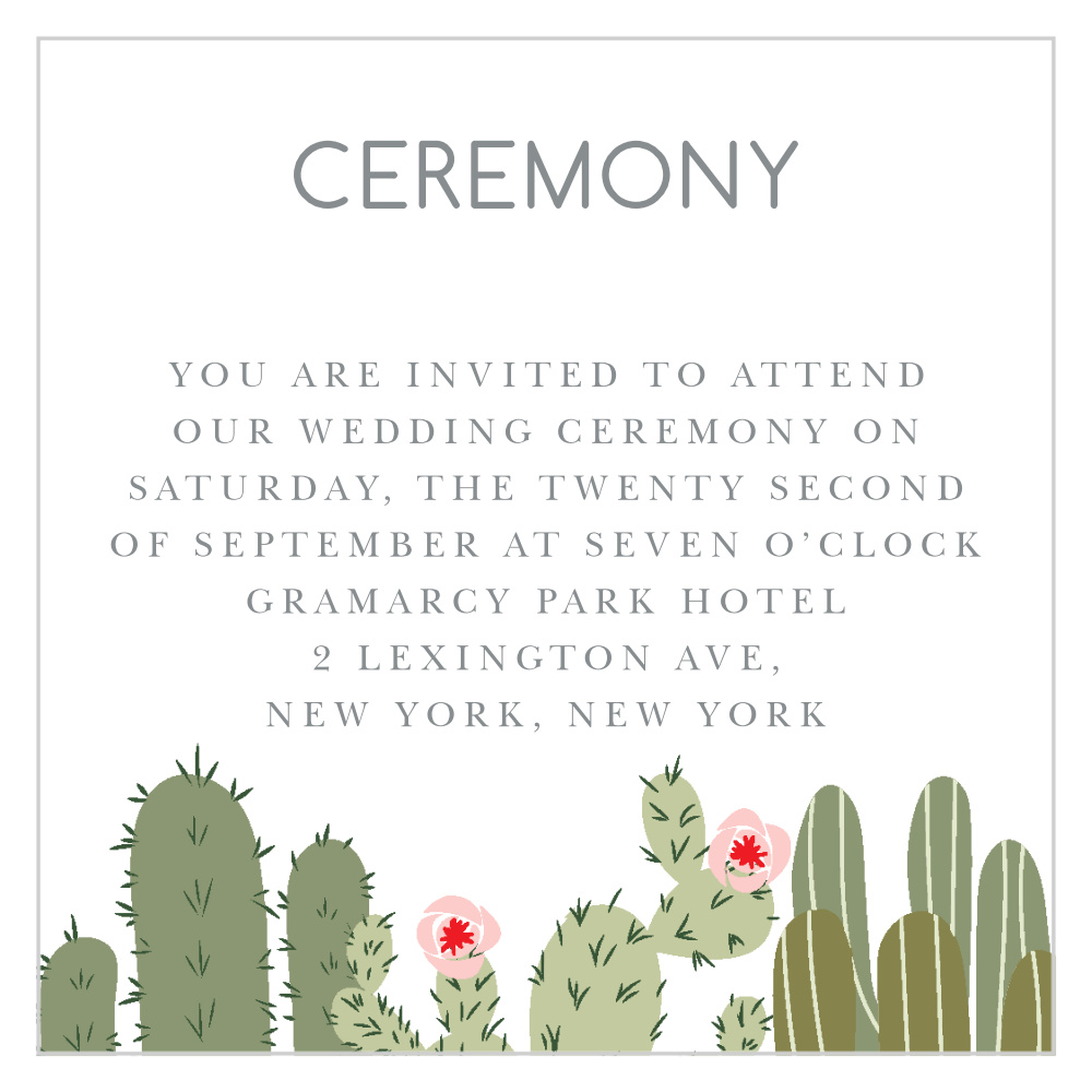 Prickly Pear Ceremony Cards