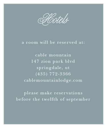Golden Gate Accommodation Cards