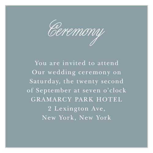 Golden Gate Ceremony Cards