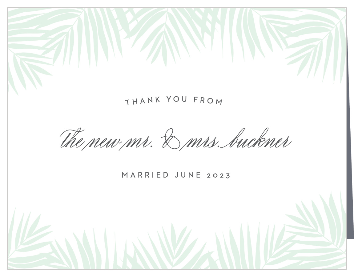 Palm Beach Wedding Thank You Cards