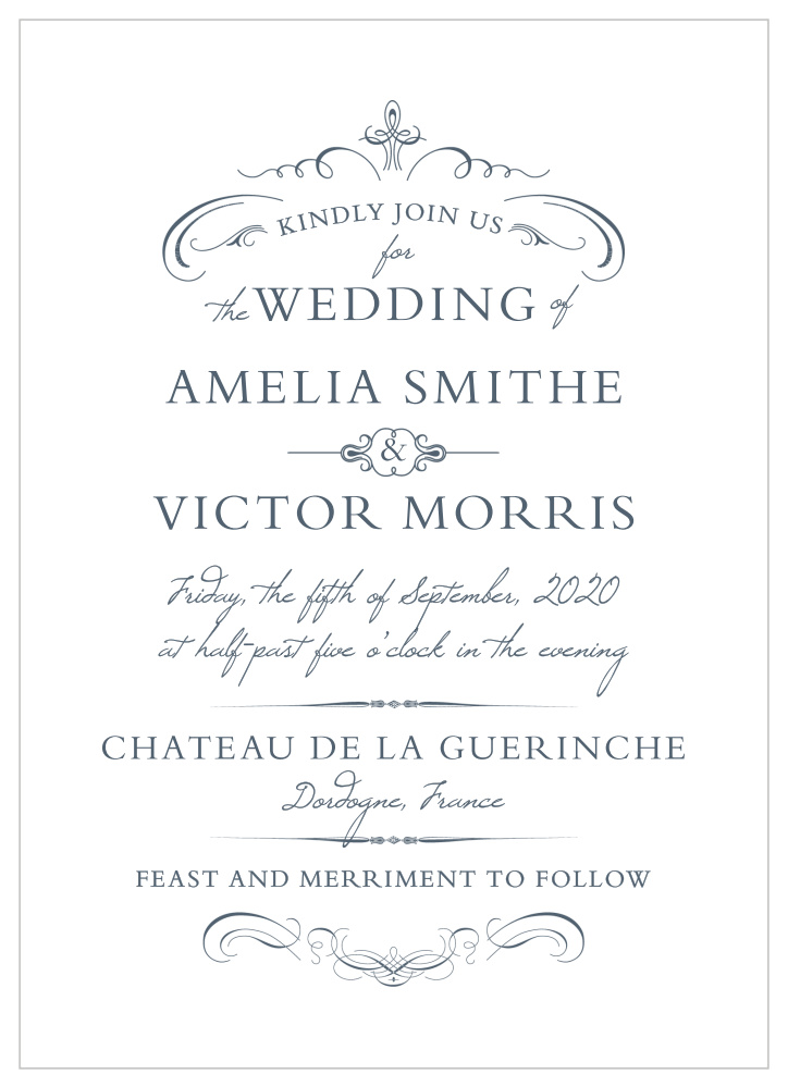 Old World Winery Wedding Invitations