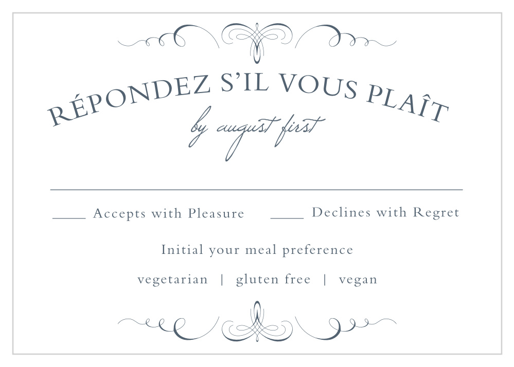Old World Winery Response Cards