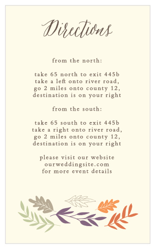Fall Harvest Direction Cards
