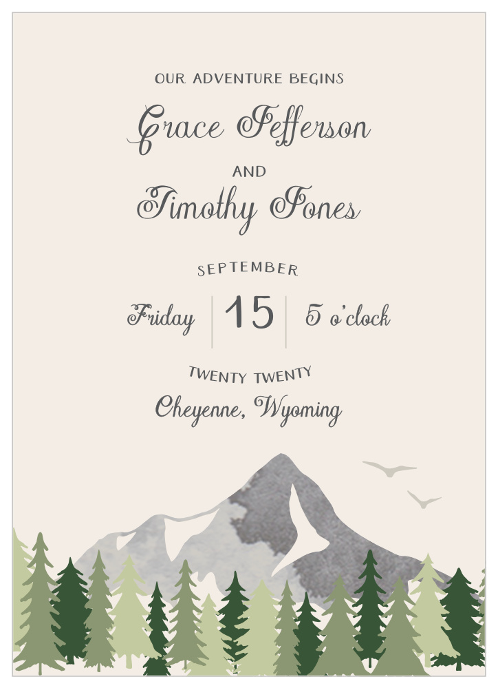 Forest Escape Wedding Invitations