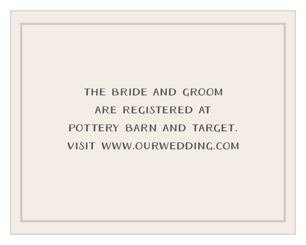 Forest Escape Registry Cards