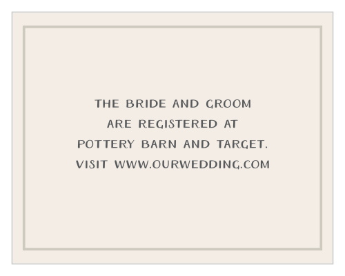 Forest Escape Registry Cards