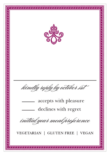 Moroccan Frame Response Cards