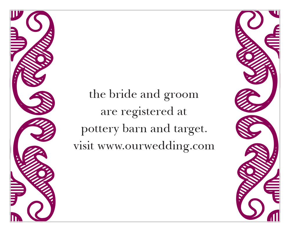 Moroccan Frame Registry Cards