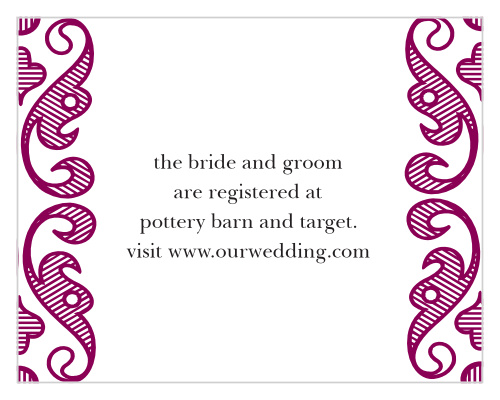 Moroccan Frame Registry Cards
