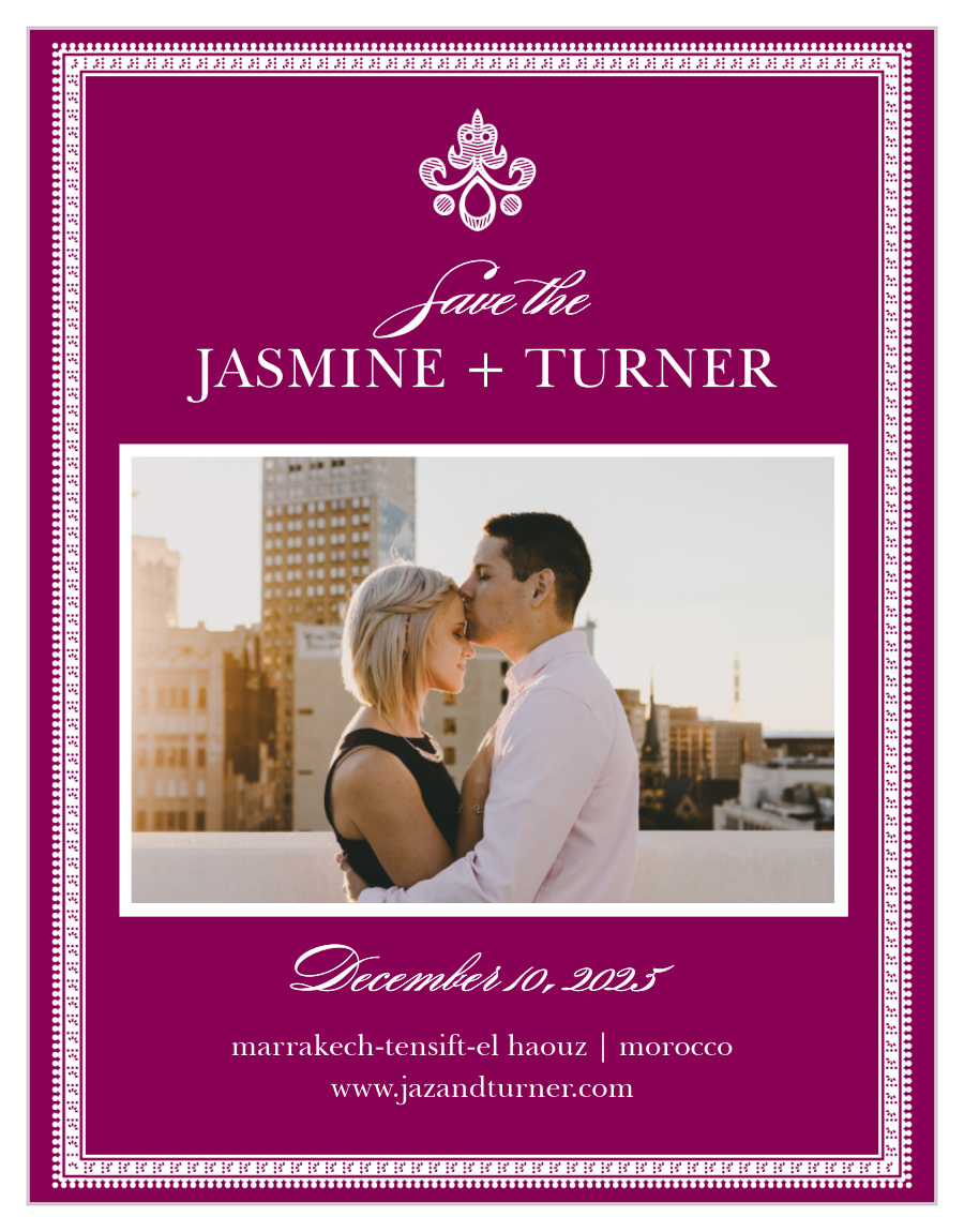 Moroccan Frame Save the Date Magnets