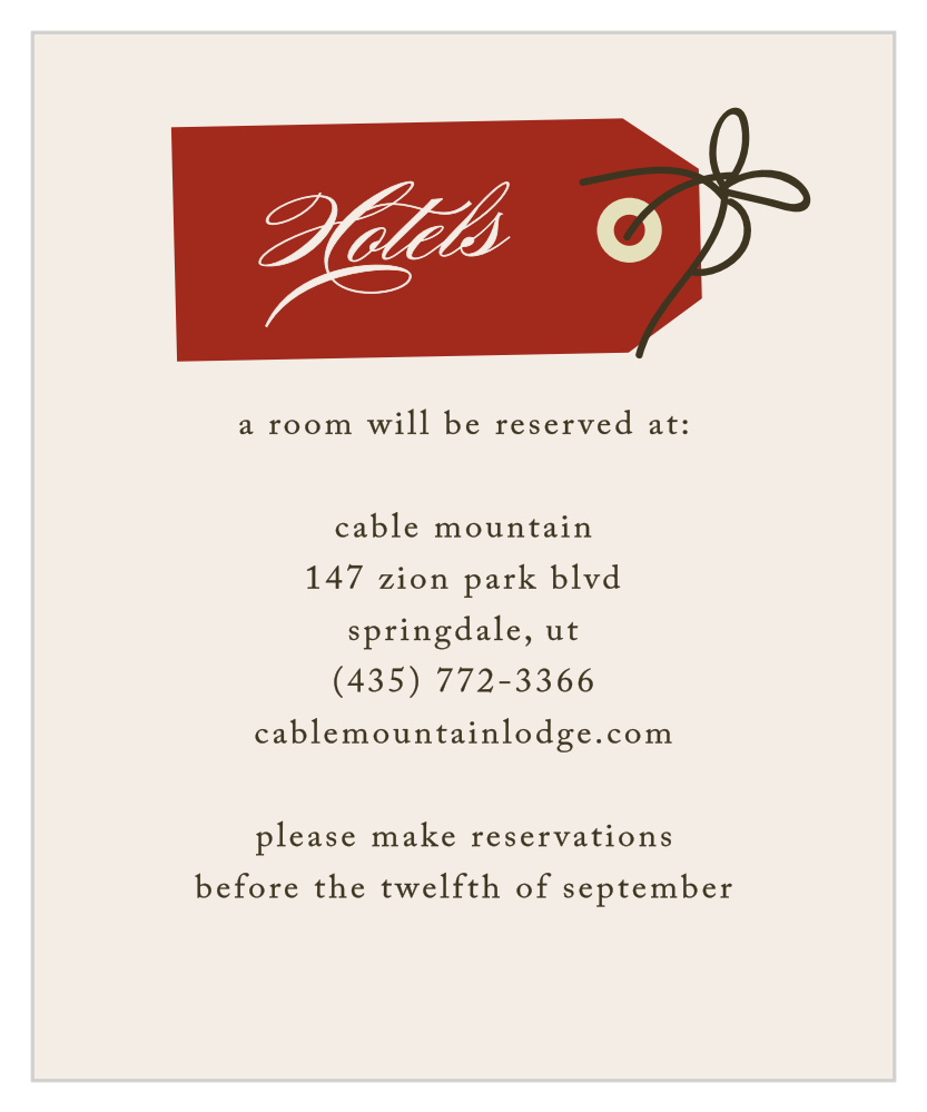 Lavish Luggage Accommodation Cards