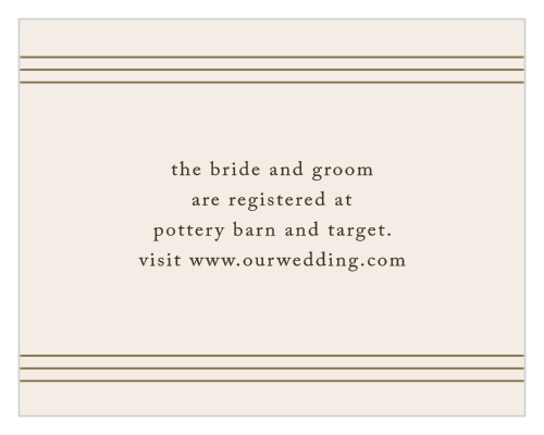 Lavish Luggage Registry Cards