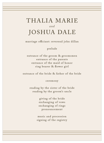 Keep your luxurious destination wedding on track with the Lavish Luggage Wedding Programs. 