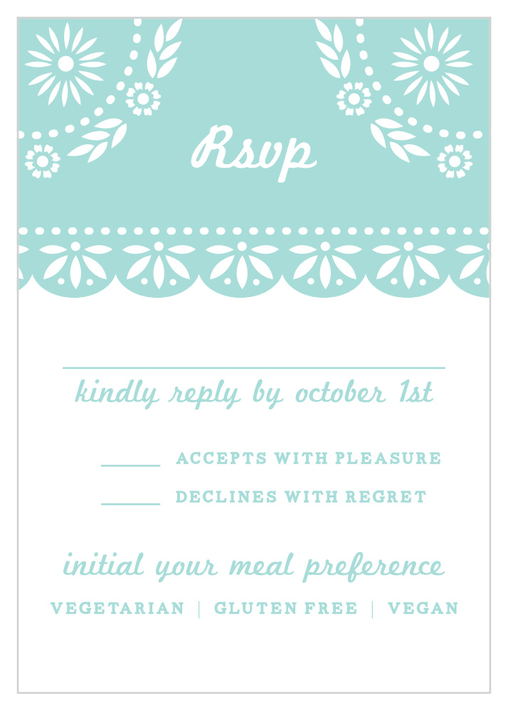 Papel Picado Response Cards