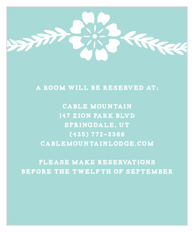 Papel Picado Accommodation Cards