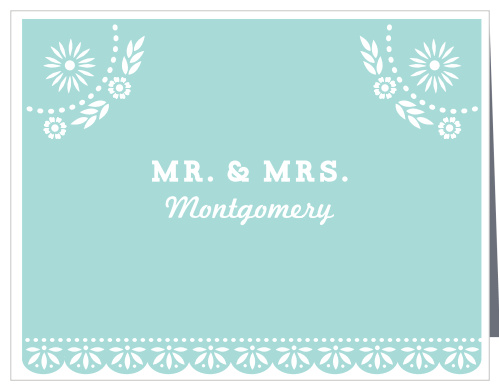 Papel Picado Wedding Thank You Cards
