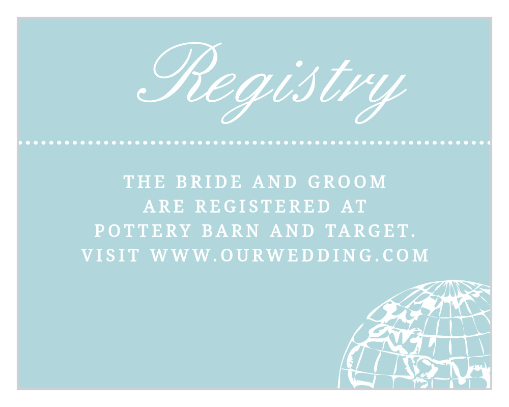 Bon Voyage Registry Cards