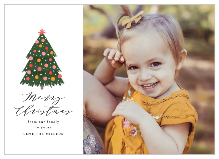 The Dot Tree card is artsy ad fun! Personalize the card with your photo and greeting!