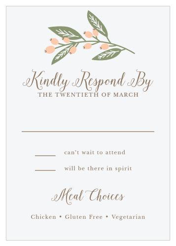 Springtime Berries Response Cards