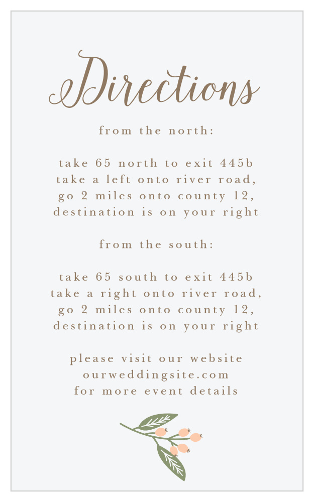 Springtime Berries Direction Cards