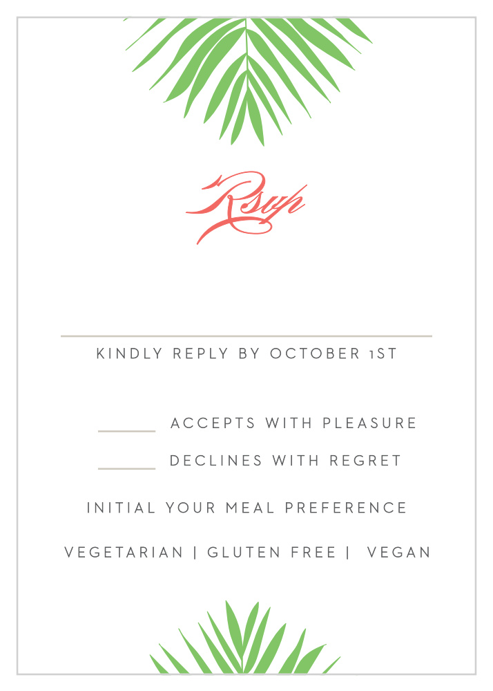 Tropical Flamingo Response Cards