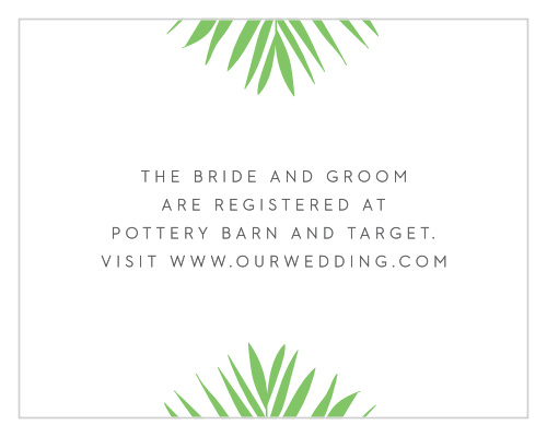Tropical Flamingo Registry Cards