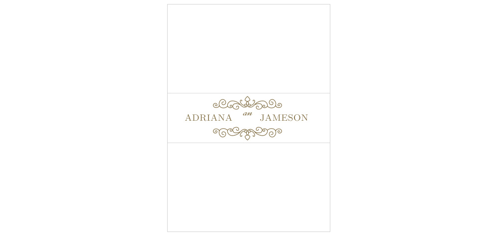 Caribbean Palm Wedding Belly Bands
